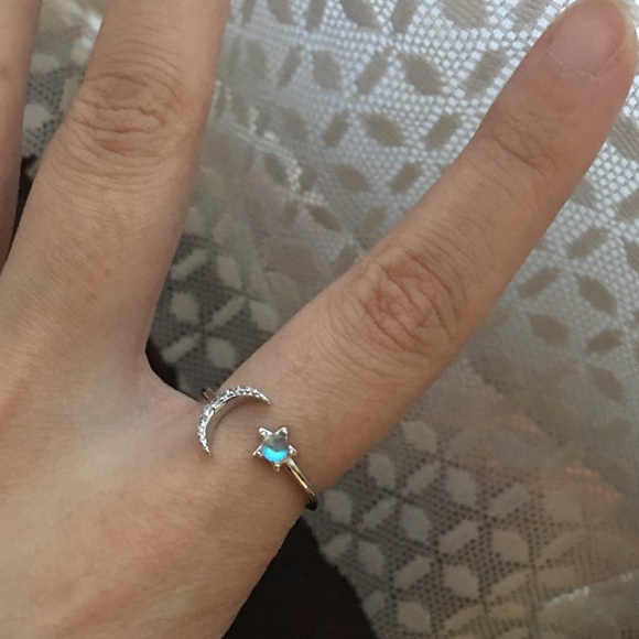 2/$30 Adjustable Moon & Star Moonstone Ring - Picture 9 of 9
